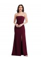 Purchase Stretch Crepe Trumpet Long Sleeveless Semi Formal Evening Dress