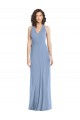 Purchase Soft Chiffon Trumpet Long Sleeveless Open Back Formal Evening Dress
