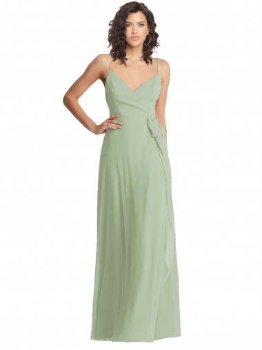 Purchase Soft Chiffon Trumpet Long Sleeveless Formal Evening Dress