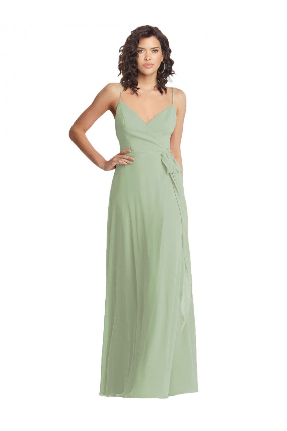 Purchase Soft Chiffon Trumpet Long Sleeveless Formal Evening Dress