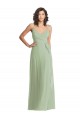 Purchase Soft Chiffon Trumpet Long Sleeveless Formal Evening Dress
