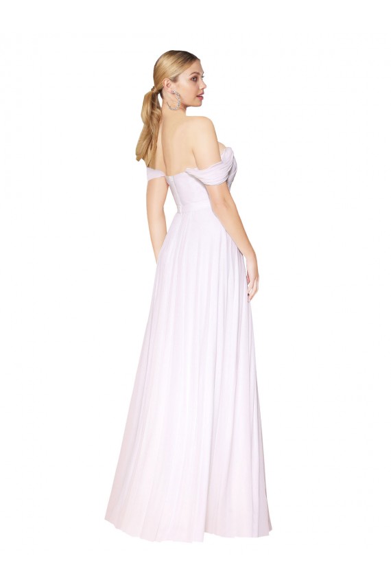 Purchase Soft Chiffon A-Line Long Sleeveless Formal Evening Gown